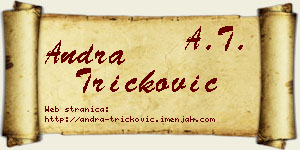 Andra Tričković vizit kartica